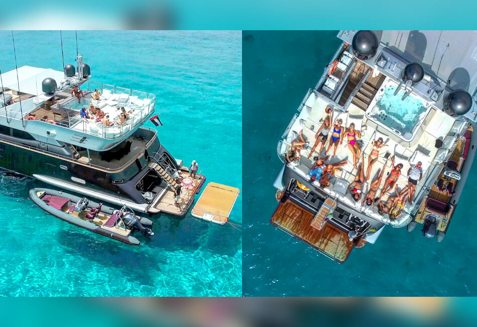 100 ft Azimut Jumbo luxe jacht 