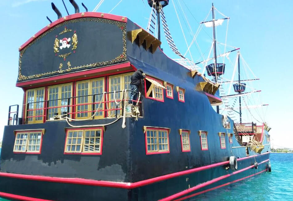 140 ft piratenschip 
