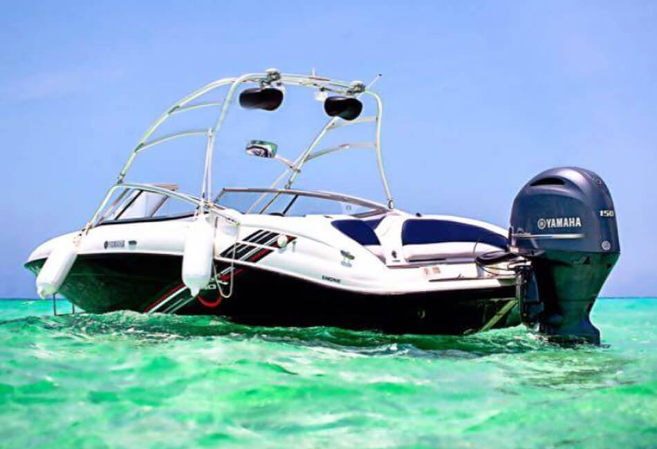 21 ft luxe Yamaha speedboot 