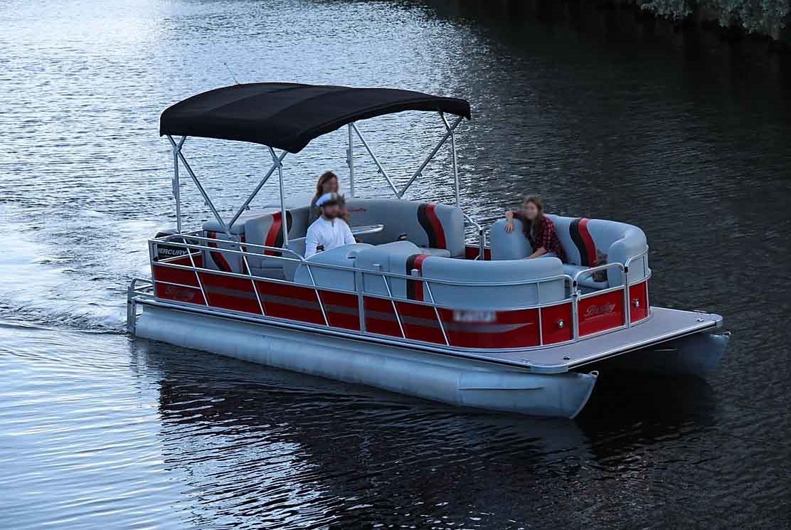 Barca per feste di lusso da 22 piedi con pontone 