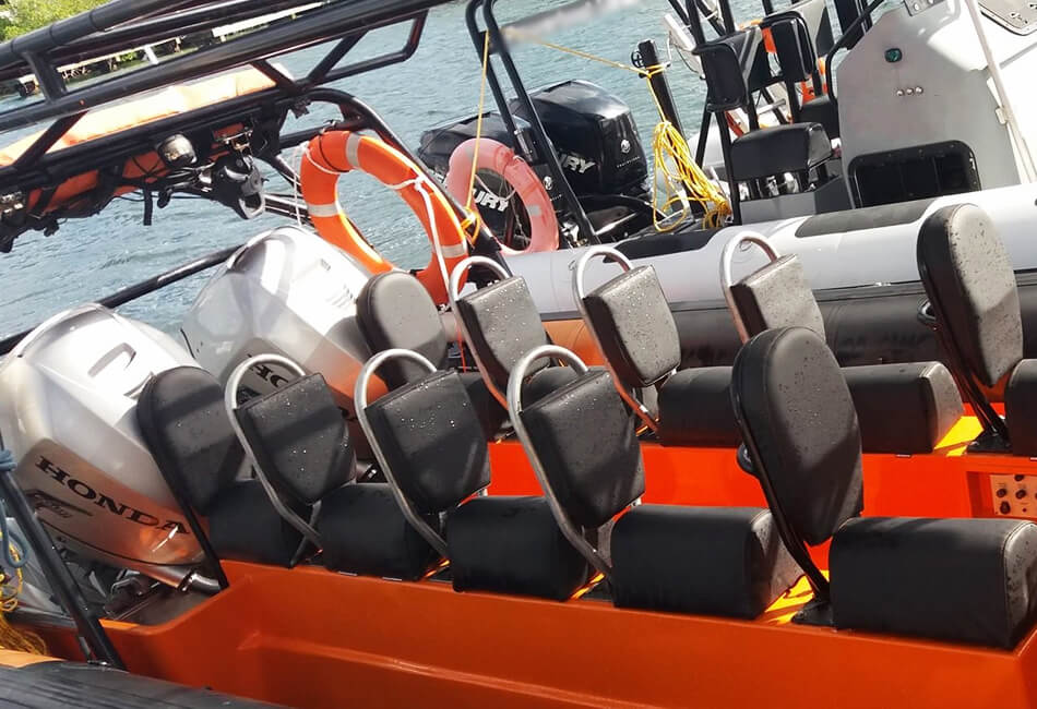 Barca a motore RIB da 25 piedi 