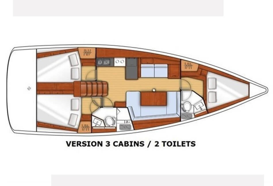 Парусная яхта Oceanis 40 38,8 фута XCH-2011