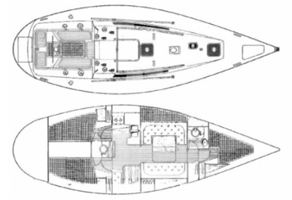 39.4 Ft Beneteau Eerste 38 zeilboot 
