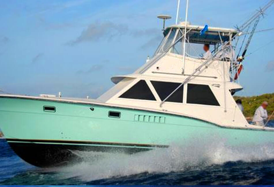 40 FT HATTERAS Pescuit sportiv Yacht cu motor cu cabină dublă