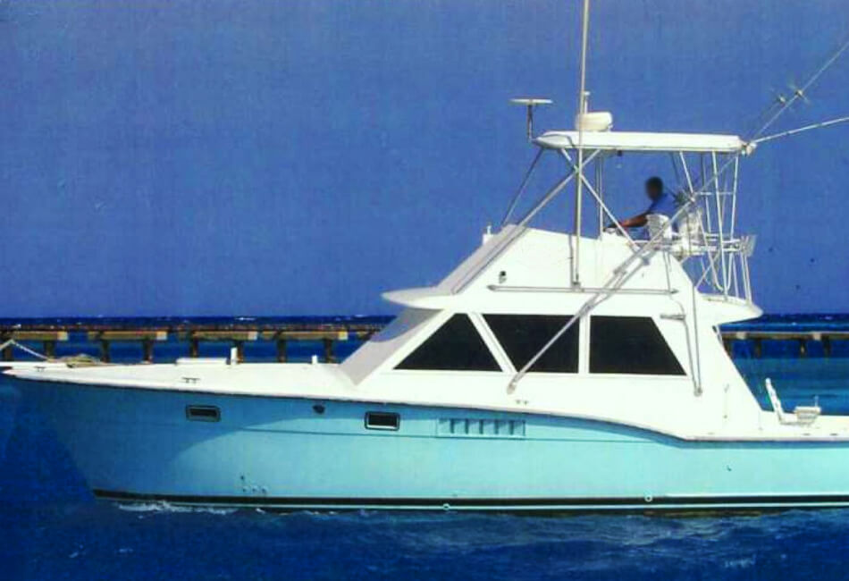 40 FT HATTERAS Sportfischen Motoryacht mit zwei Kabinen