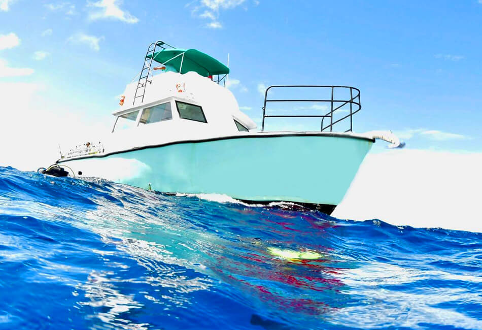 Barco de mergulho otimizado para embarcações personalizadas de 42 pés. 