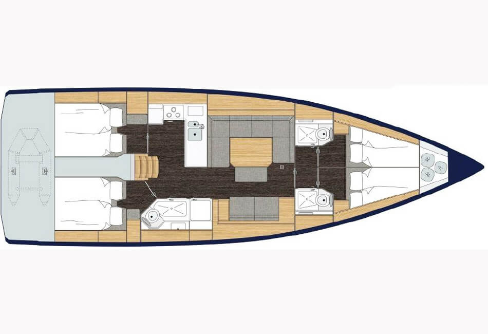 45.9 Ft Bavaria C45 Парусная лодка OL-2018