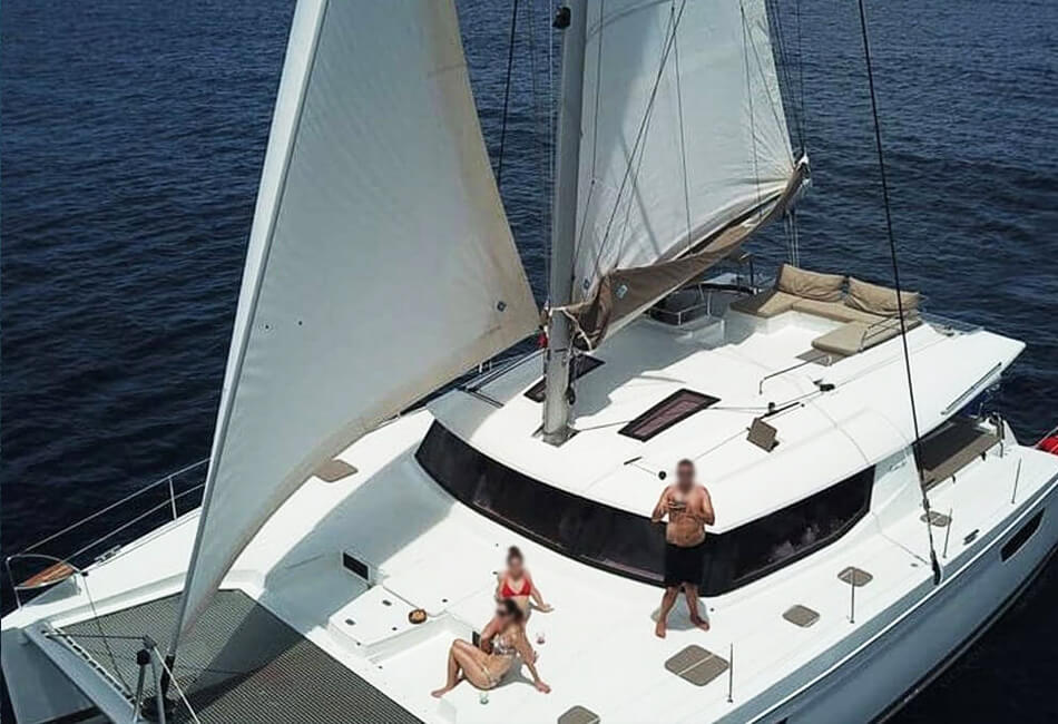 Catamaran de lux de 50 ft 