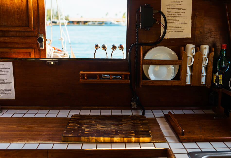 52 Ft klassieke Rudy Choy mahoniehouten koudgevormde catamaran 