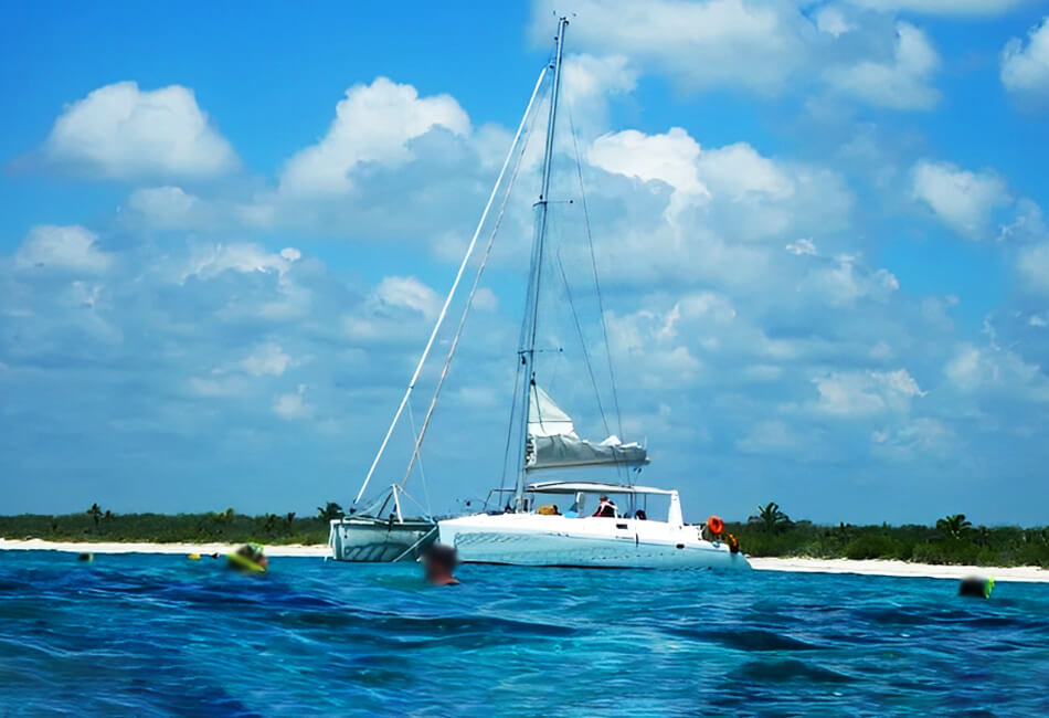 Catamaran de croisière Léopard de 55 pieds 