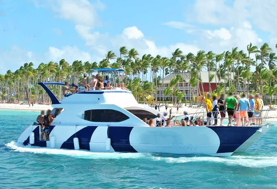 Catamaran à moteur de 56 pieds Bateau de fête avec un toboggan