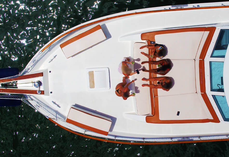 60-Fuß-Hatteras-Luxusyacht 