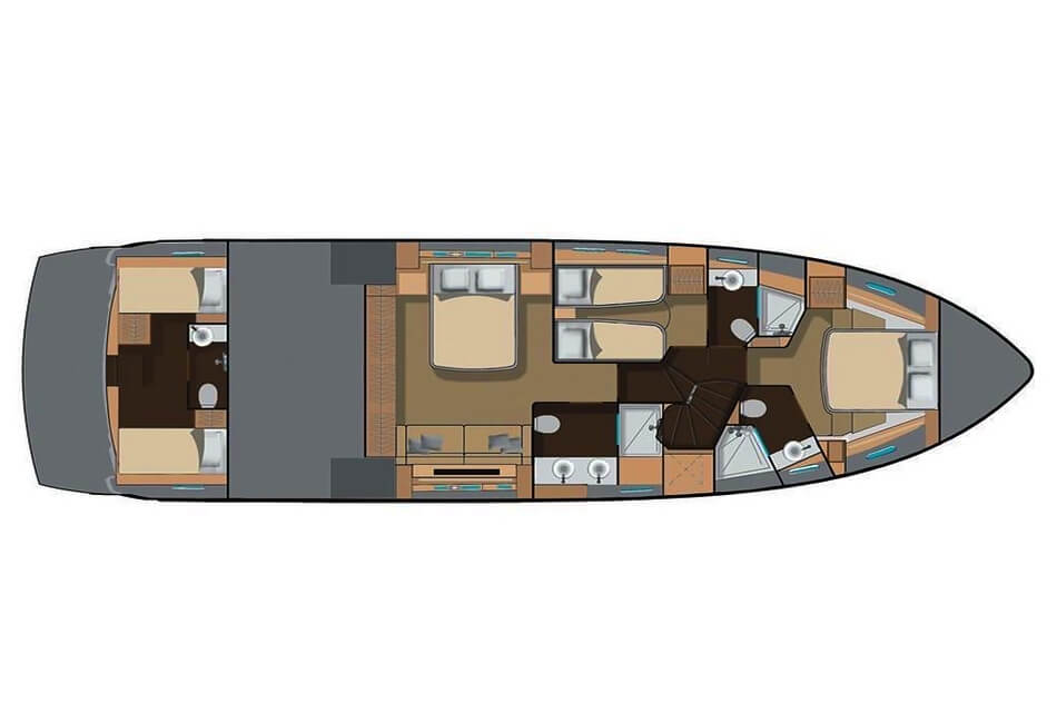 Yacht a motore di lusso Numarine da 65 piedi 