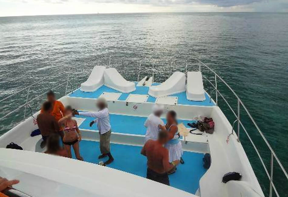 Schifenders de 65 ft Catamaran de petrecere motorizat