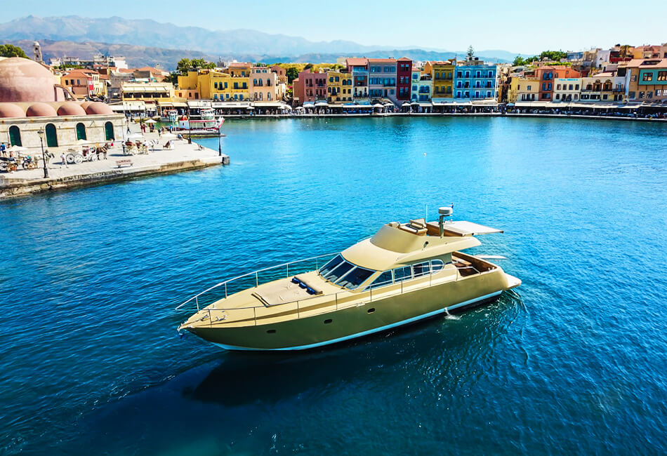 Yacht à moteur de luxe Dufin de 59 pieds uniquement loué avec Skipper