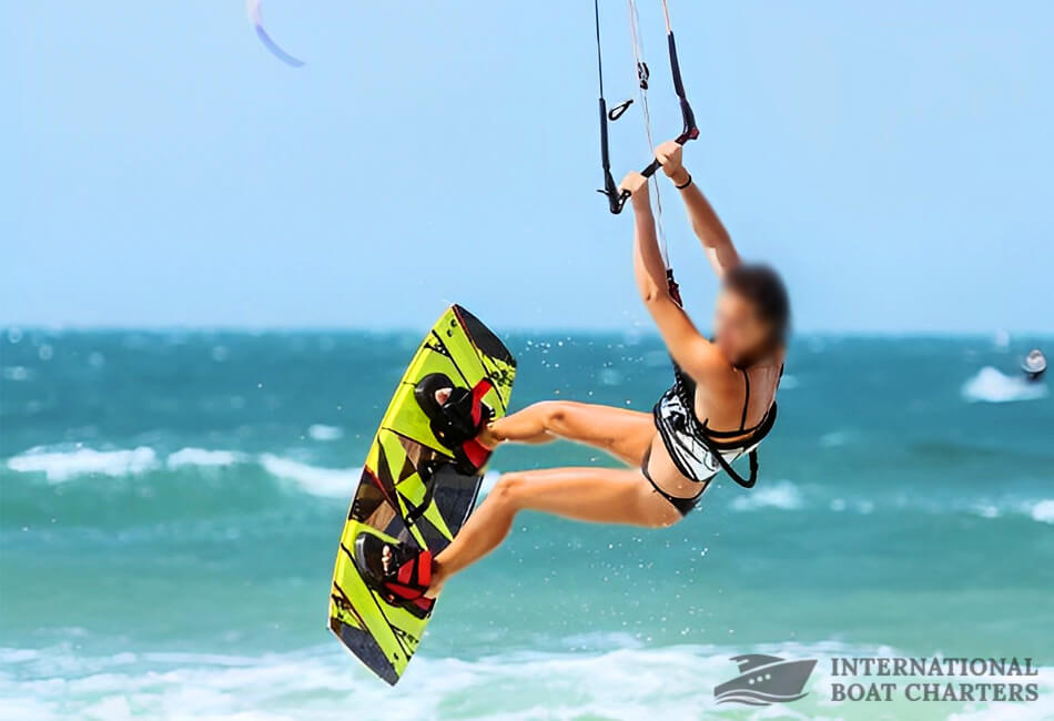 Kite surfing (kite boarding) 