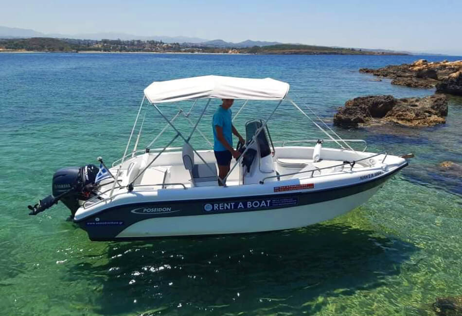 Motoscafo Poseidon Blue Water 170 da 17,4 piedi Bareboat (senza skipper)