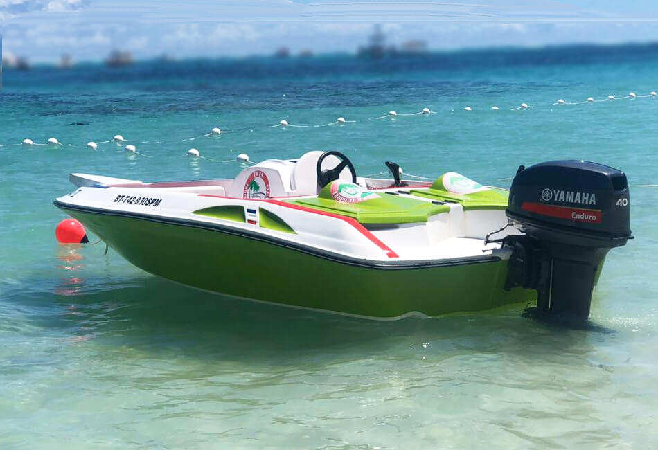 Tropikalna łódź motorowa 